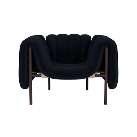 Puffy Lounge Chair, Velluto Coex VL30 / Chocolate (UK)