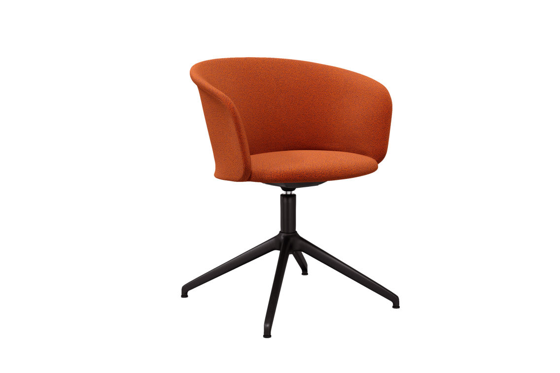 Kendo Swivel Chair 4-star Return, Canyon / Black (UK), Art. no. 20505 (image 1)