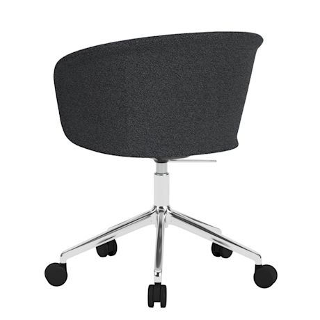 Kendo Swivel Chair 5-star Castors, Graphite / Polished (UK)