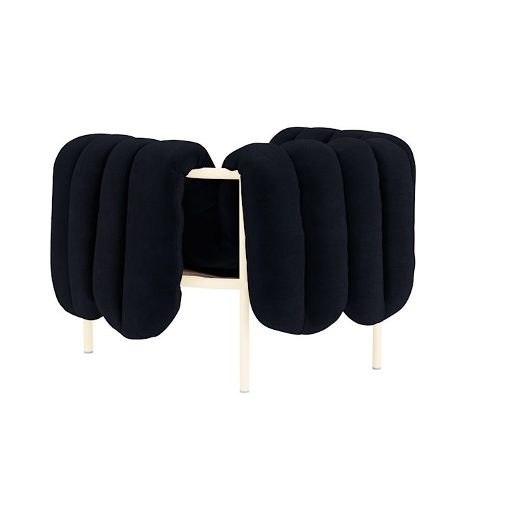 Puffy Lounge Chair, Velluto Coex VL30 / Cream (UK), Art. no. 31850 (image 4)
