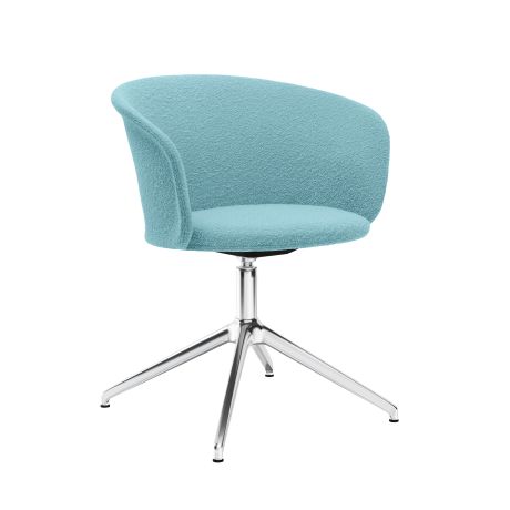Kendo Swivel Chair 4-star Return, Icicle / Polished (UK)