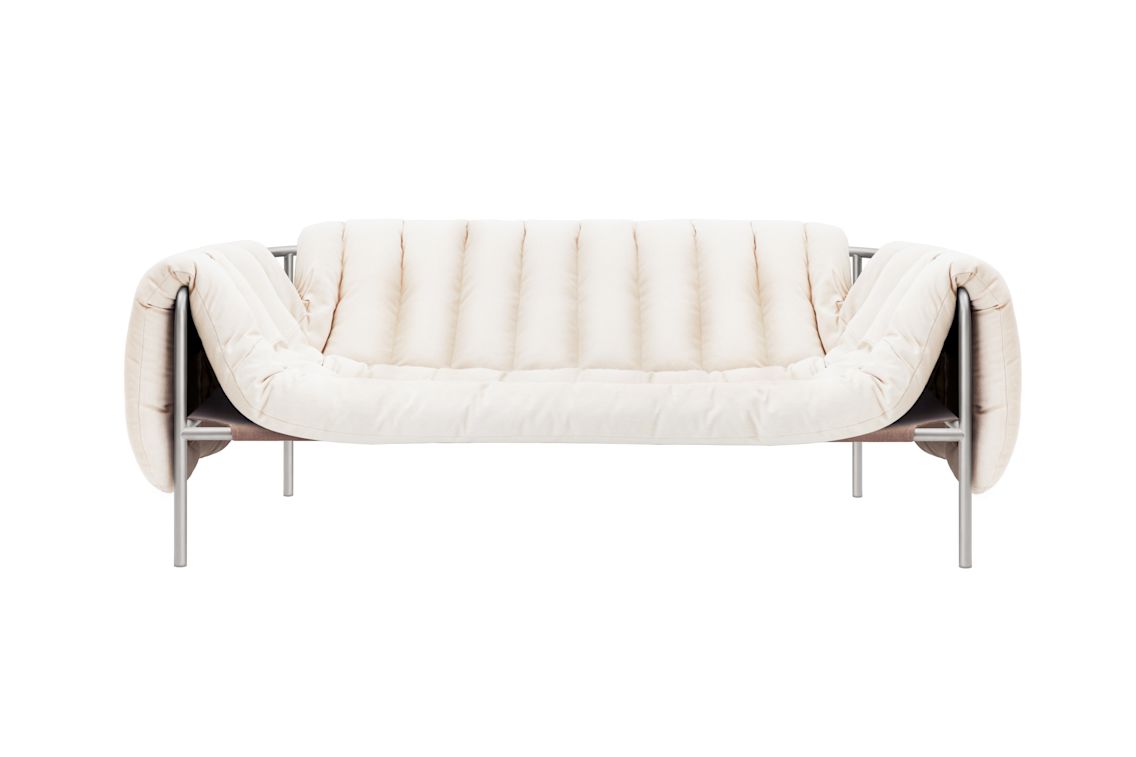 Puffy 2.5-seater Sofa, Natural / Stainless, Art. no. 20723 (image 2)