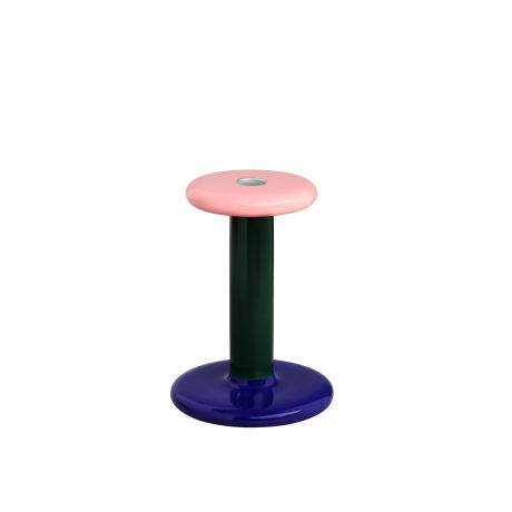 Pesa Candle Holder Medium, Pink / Black Green / Night Blue