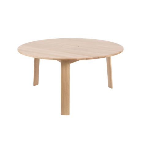 Alle Table Round Table 150 cm / 59 in Media, Natural Oak