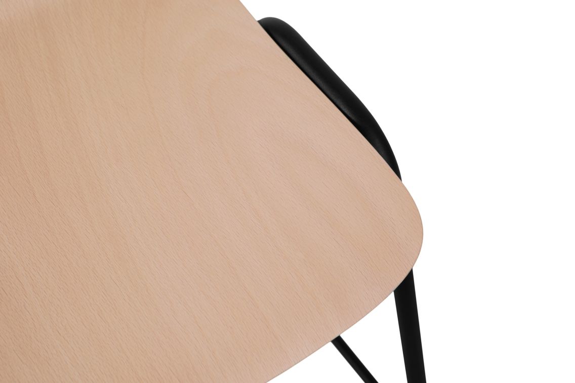 Touchwood Bar Chair, Beech / Black, Art. no. 20158 (image 6)