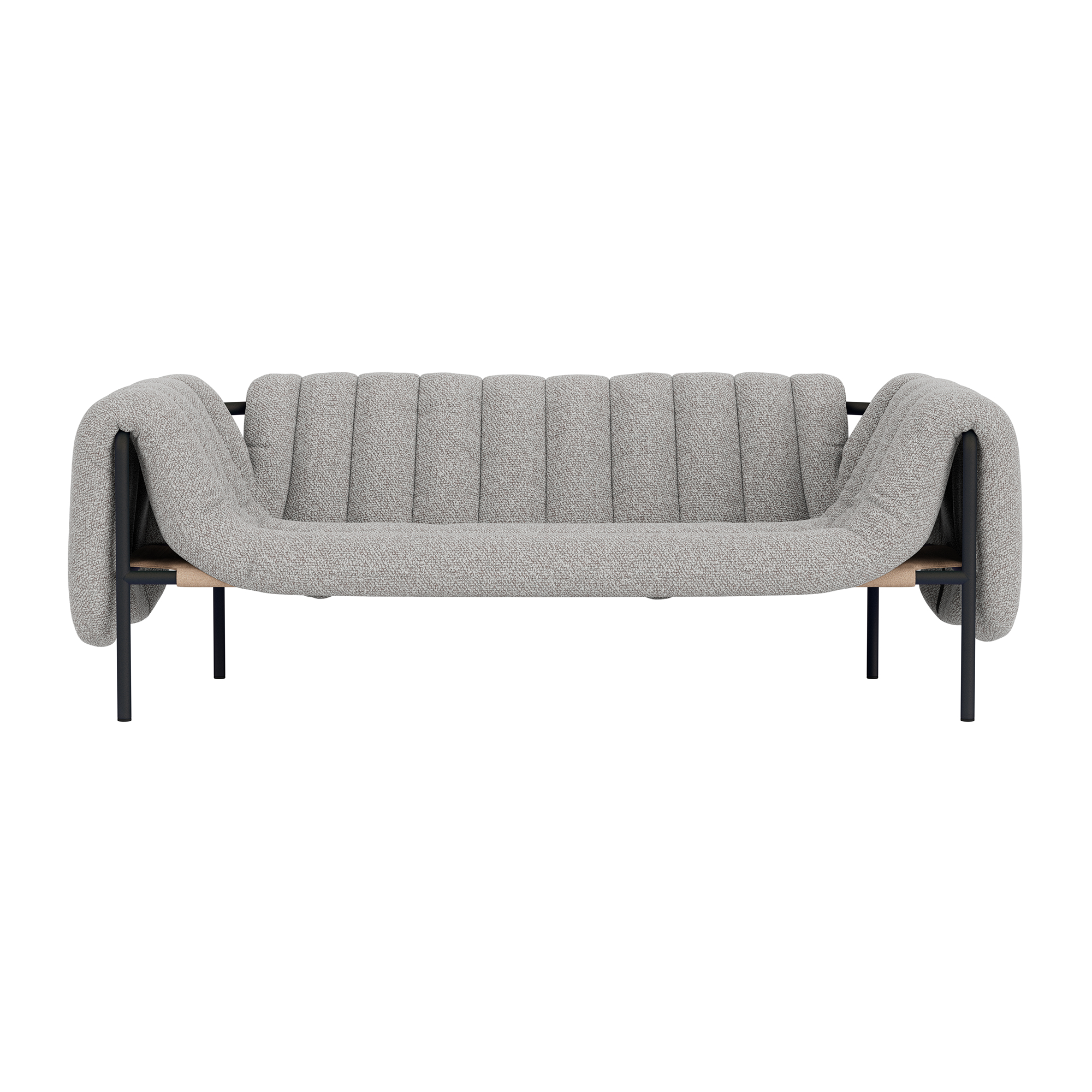 Puffy 2.5-seater Sofa, Storr 3405 / Black Grey