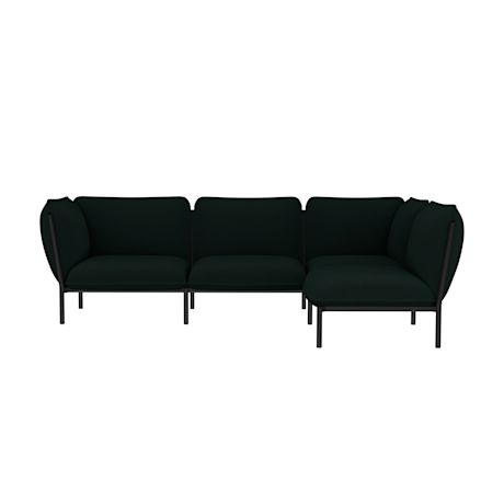 Kumo Corner Sofa Right with Armrest, Pine (UK)