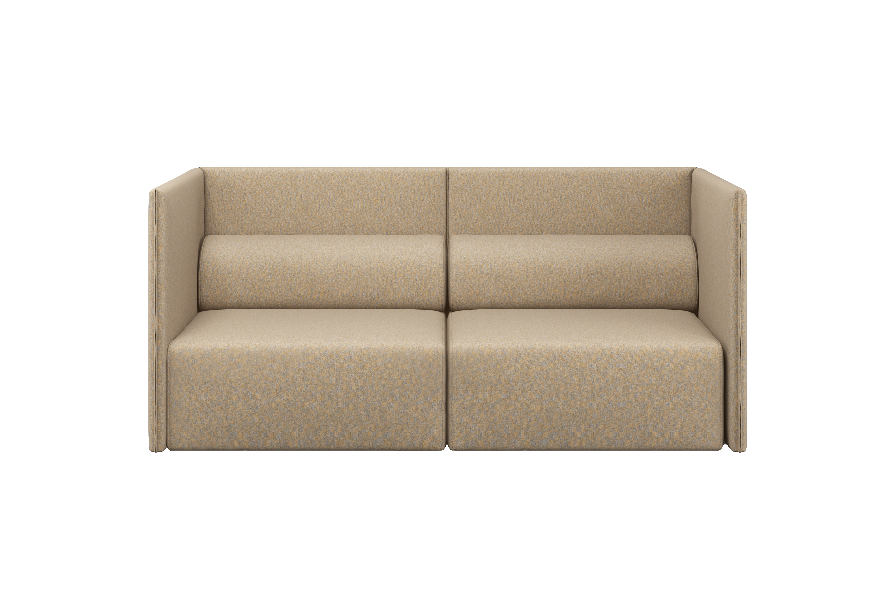 Palo Block 2-seater Sofa Medium Back, Beige (UK), Art. no. 20745 (image 1)