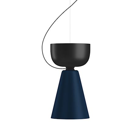 Alphabeta Pendant Uno, Black / Steel Blue