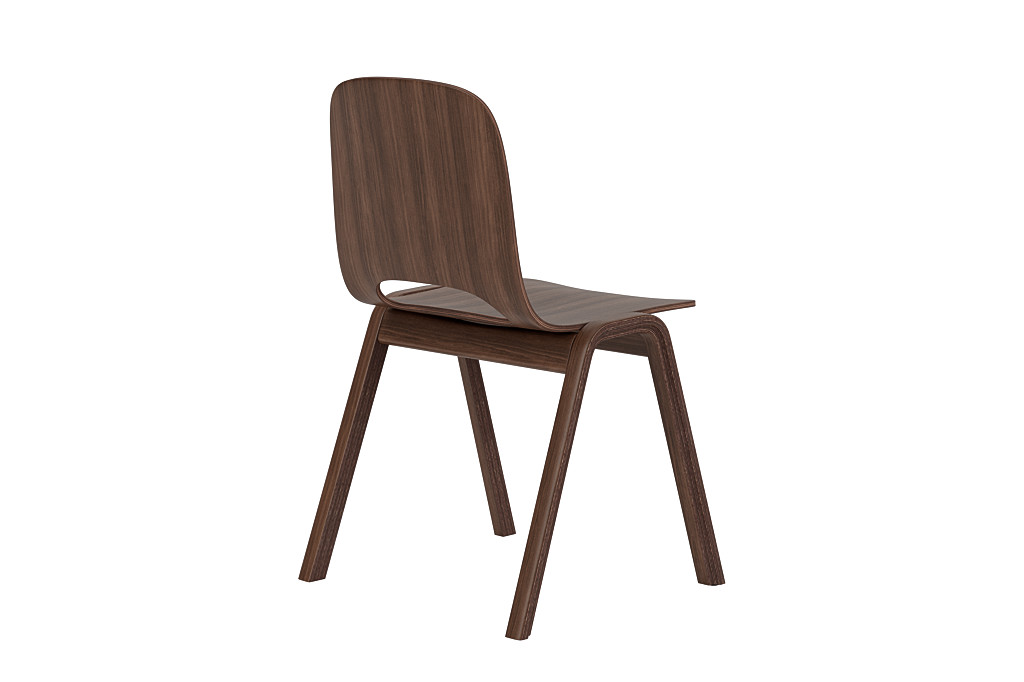 Touchwood Chair (Wooden legs), Walnut, Art. no. 31635 (image 3)