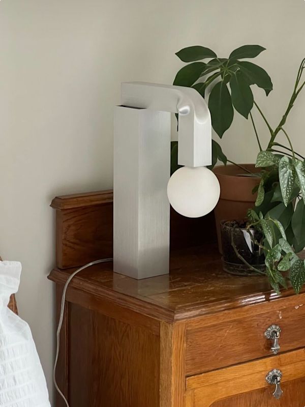 Cooooooooooooooooool Knuckle Table Lamp, Brushed Aluminum — Hem
