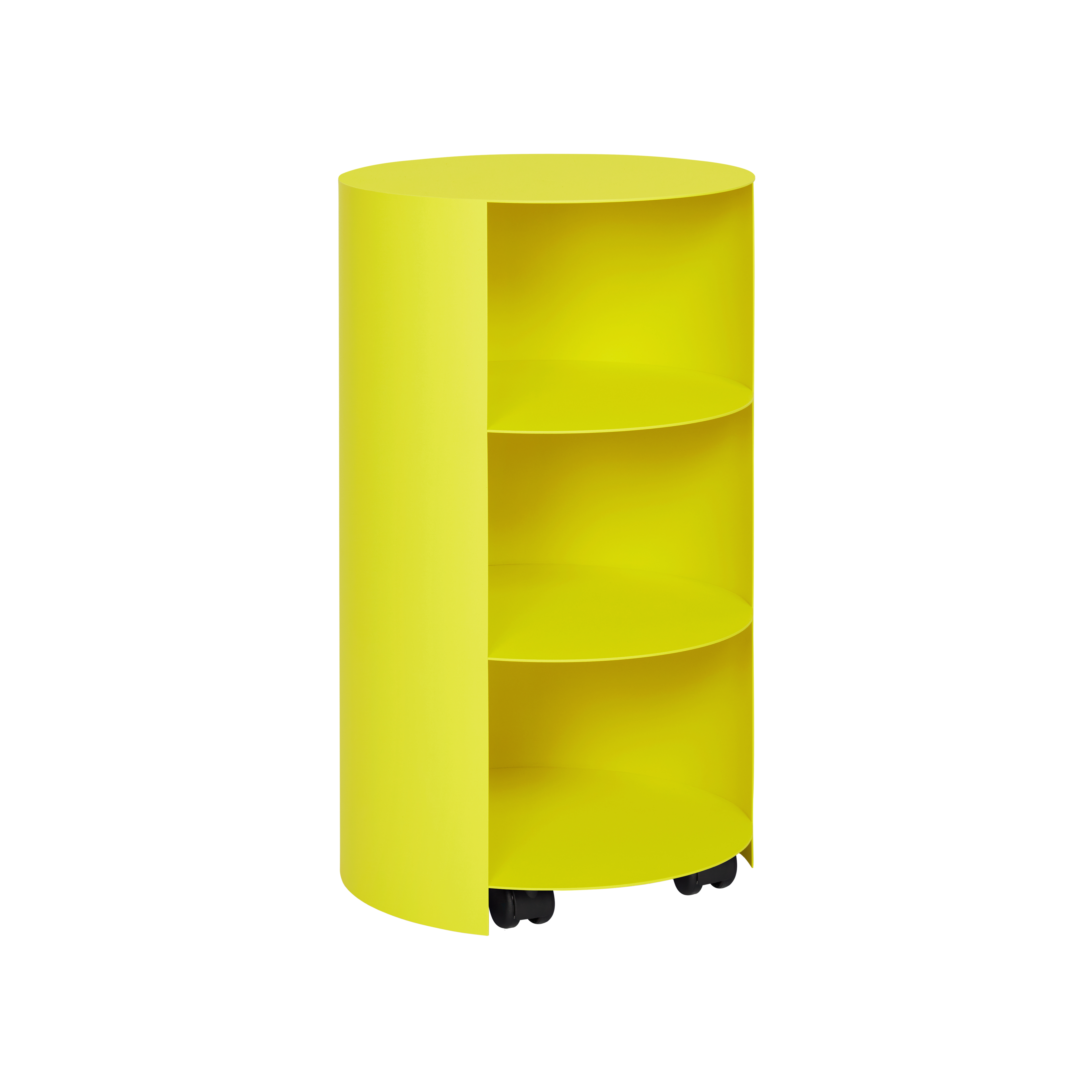 Hide Pedestal, Sulfur Yellow Textured