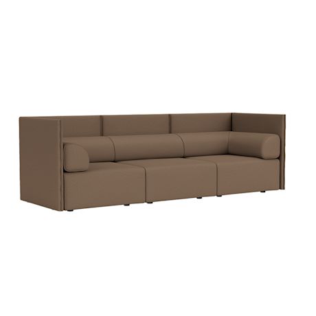 Palo Block 3-seater Sofa Medium Back with Armrests, Autumn 361