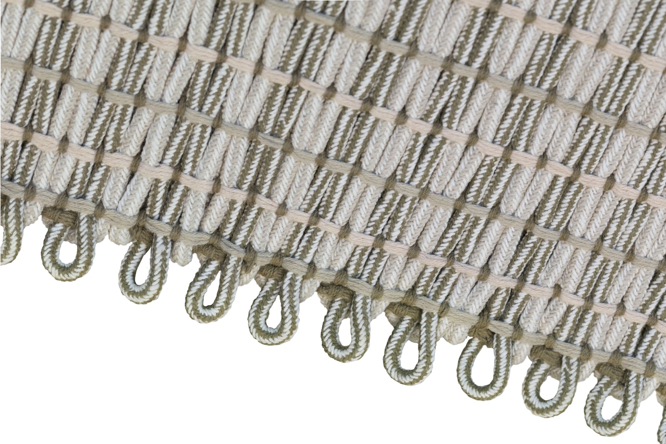 Textured Rope Carpet Rope Rug Large, Seaweed — Hem