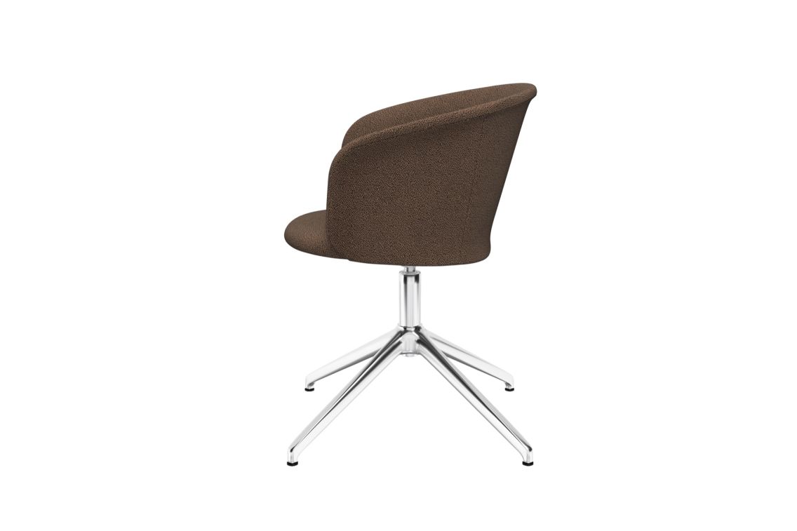 Kendo Swivel Chair 4-star Return, Rosewood / Polished, Art. no. 20460 (image 3)