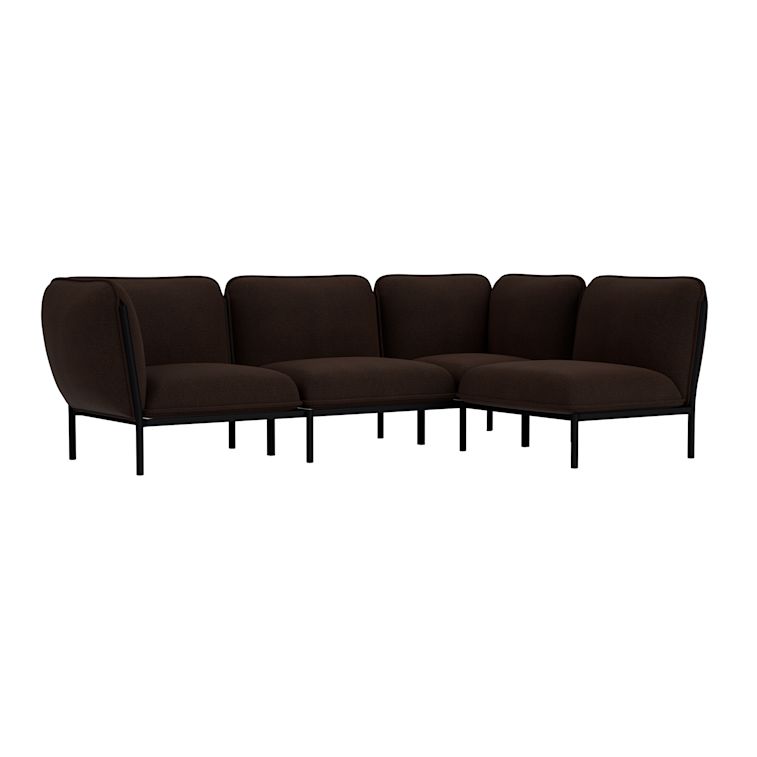 Kumo Corner Sofa Right with Armrest, Sera Rosewood, Art. no. 95670 (image 1)