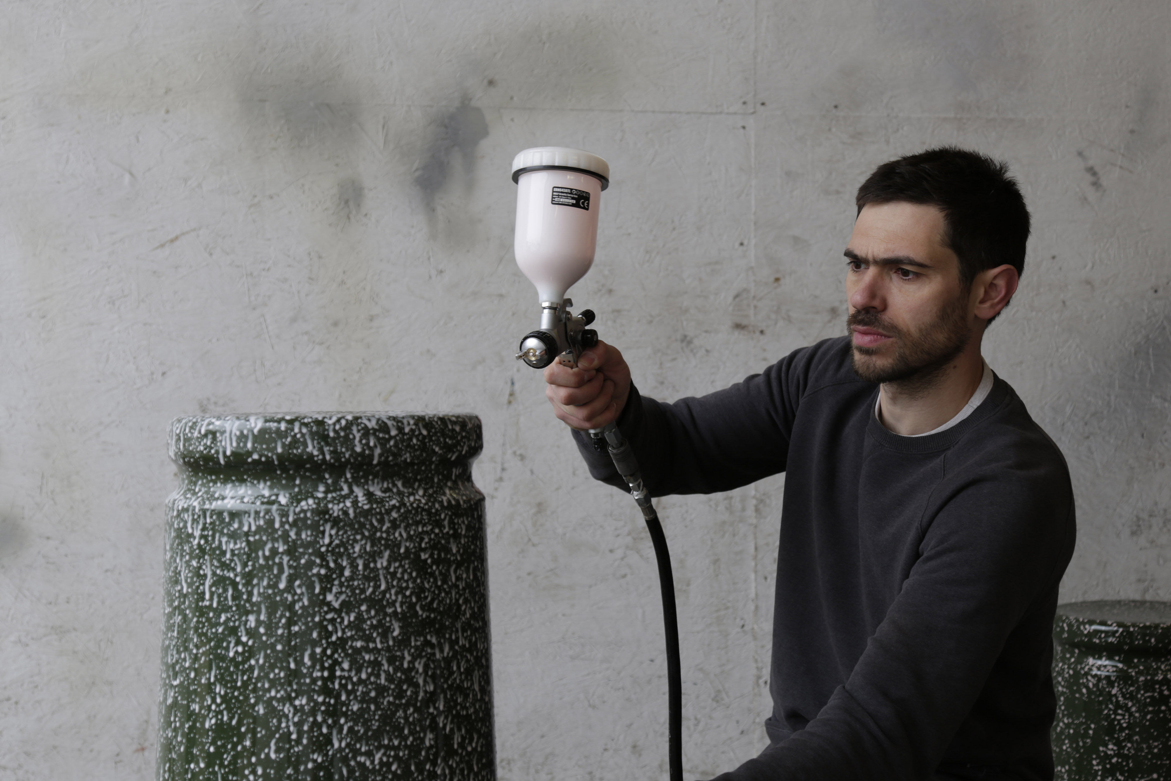 An editorial image from behind the scenes of making Last Stool by designer Max Lamb.