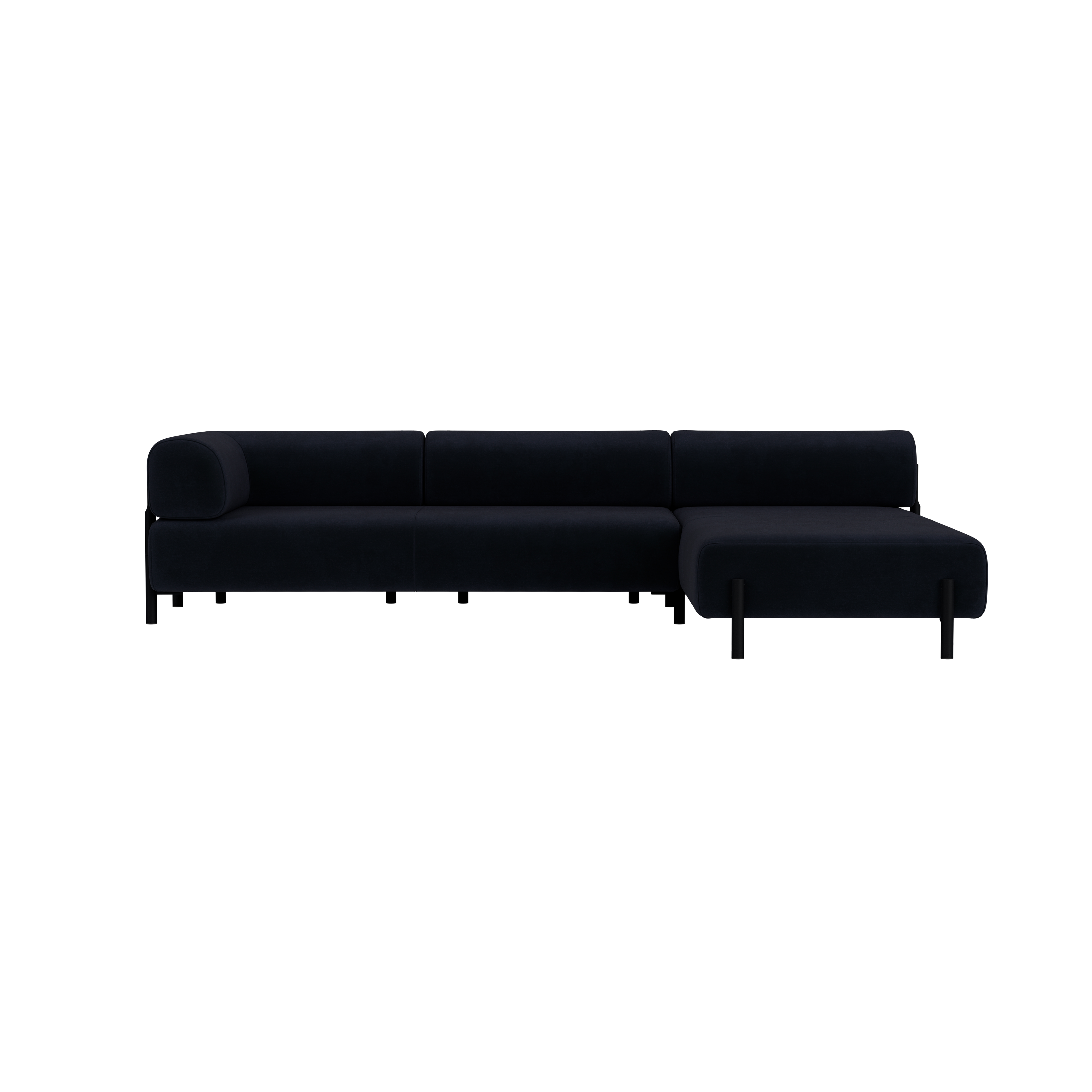 Palo Corner Sofa Right, Velluto Coex VL30/Black, Art. no. 31878 (image 2)