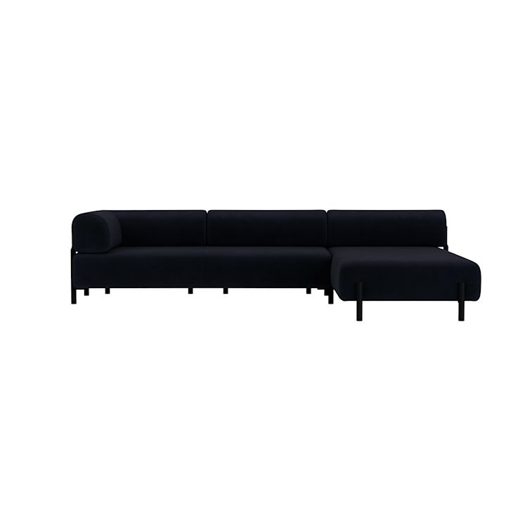 Palo Corner Sofa Right, Velluto Coex VL30/Black, Art. no. 31878 (image 2)
