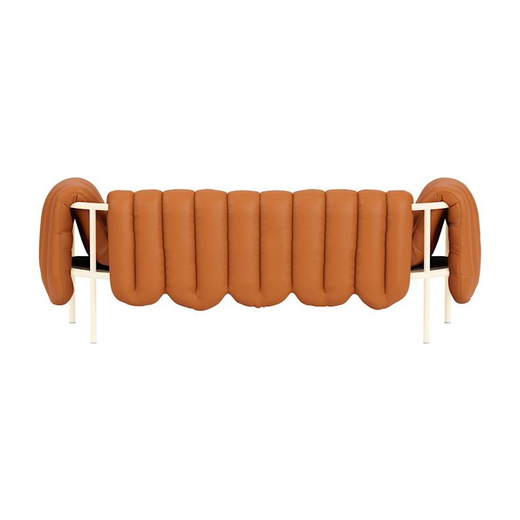 Puffy 2.5-seater Sofa, Elmosoft Leather 54035 / Cream (UK), Art. no. 95987 (image 5)