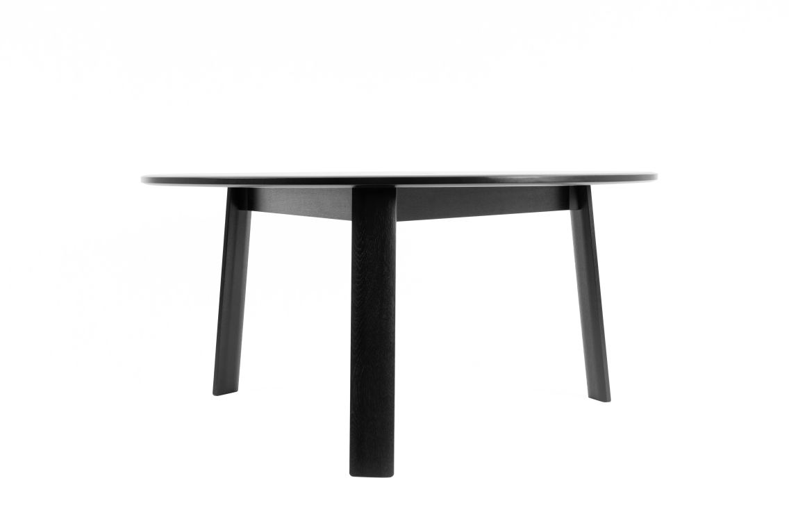 Alle Table Round Table 150 cm / 59 in Media, Black Oak, Art. no. 30331 (image 2)