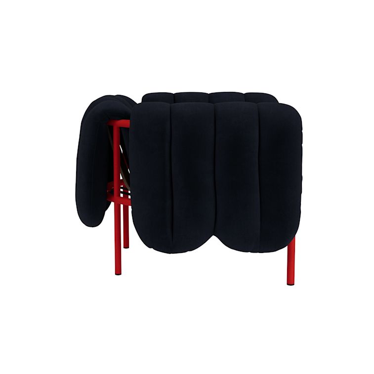 Puffy Lounge Chair, Velluto Coex VL30 / Traffic Red (UK), Art. no. 31852 (image 3)