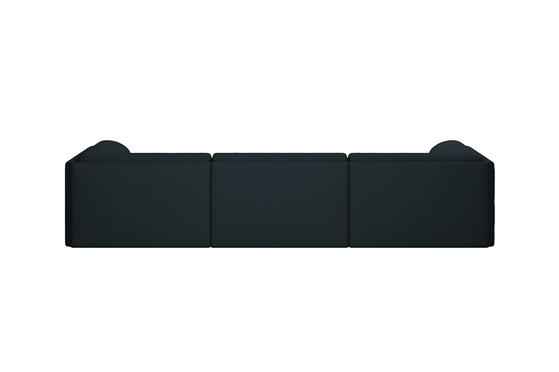Palo Block 3-seater Sofa Low Back with Armrests, Pine, Art. no. 31409 (image 2)