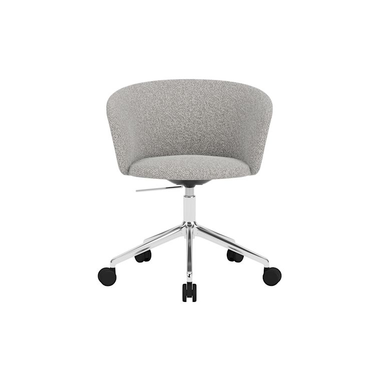 Kendo Swivel Chair 5-star Castors, Storr 612/Polished, Art. no. 31776 (image 2)