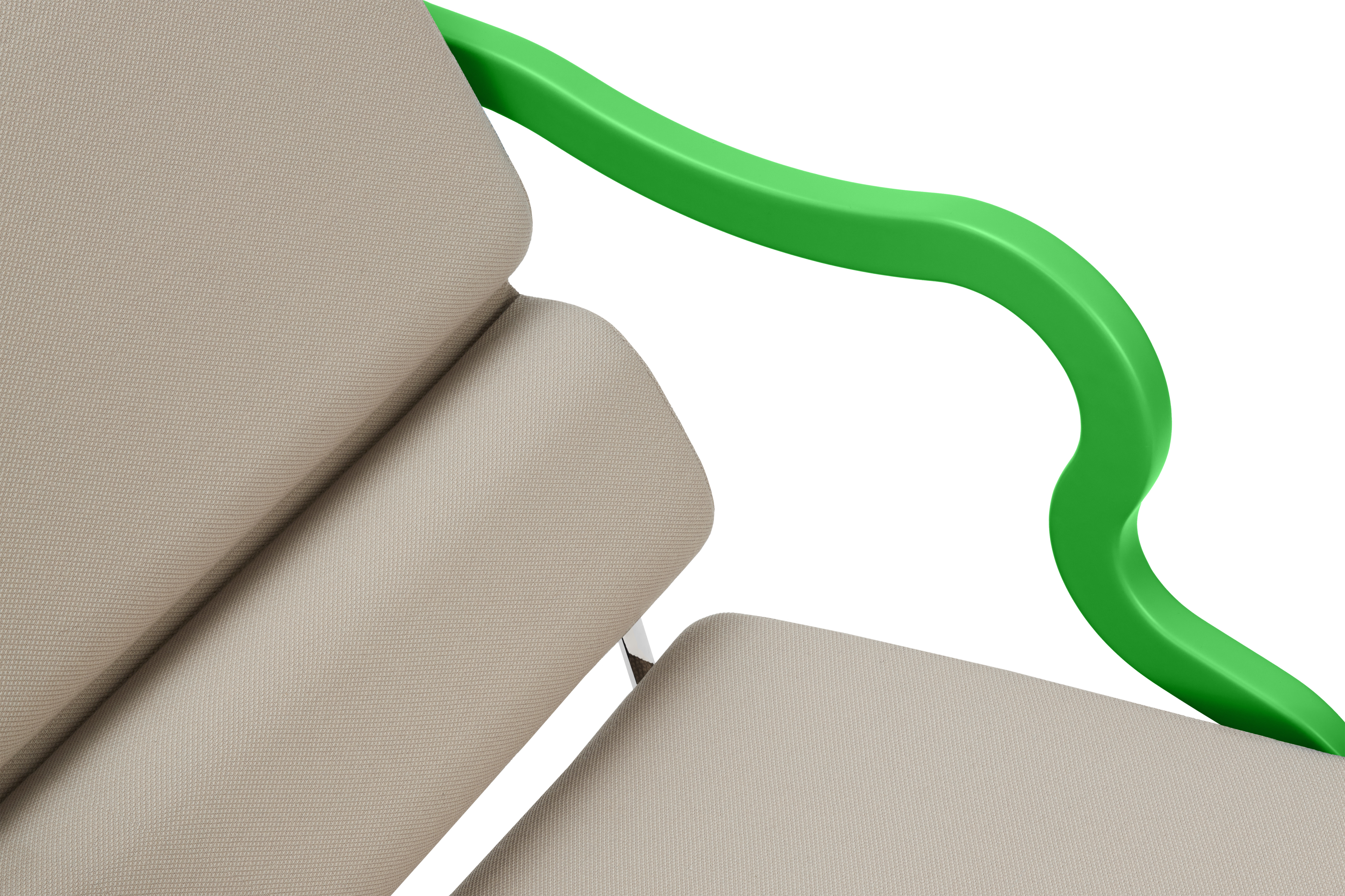 Experiment Lounge Chair, 501 / Green / Light Beige , Art. no. 30937 (image 5)