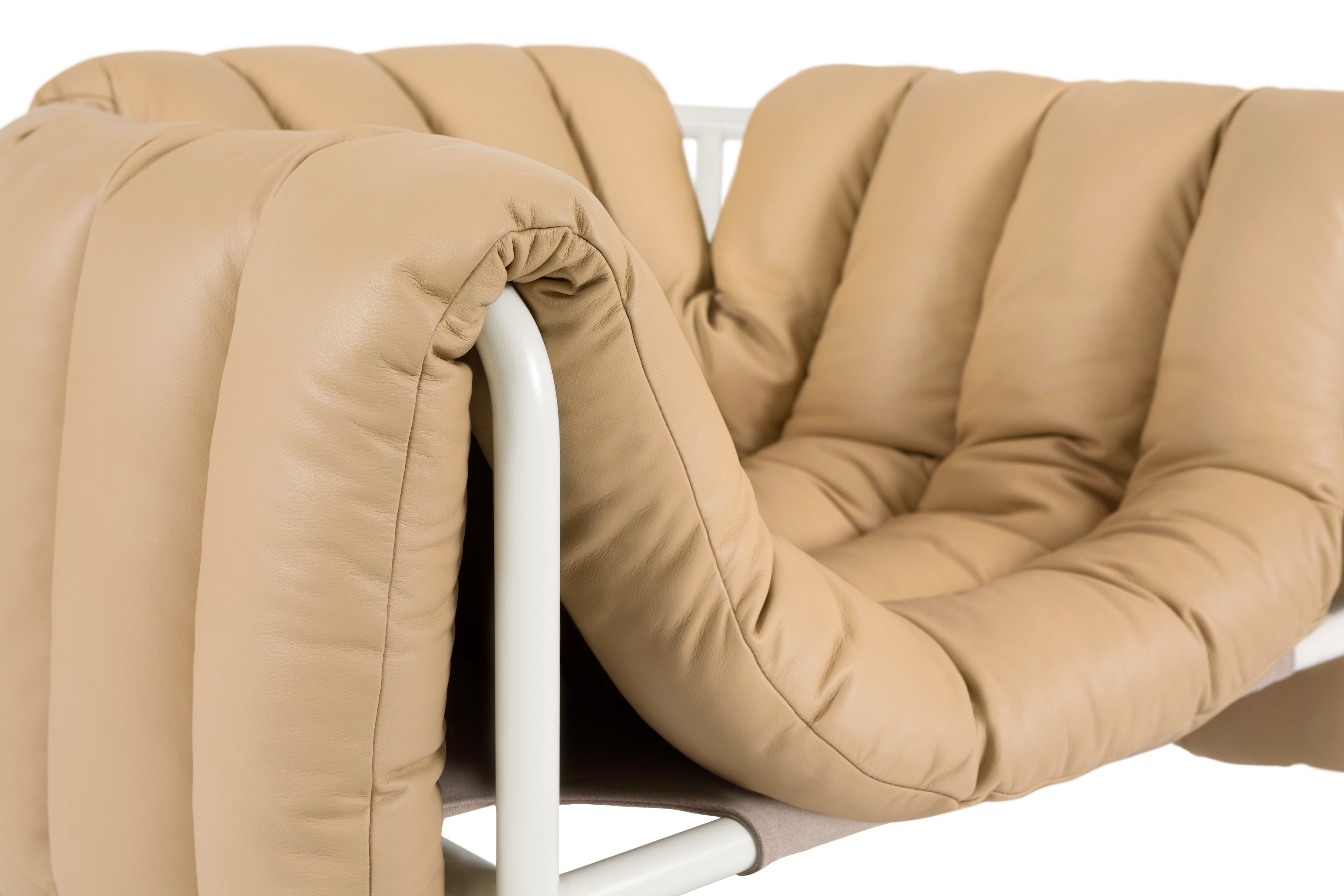 Puffy Lounge Chair, Sand Leather / Cream, Art. no. 20199 (image 6)