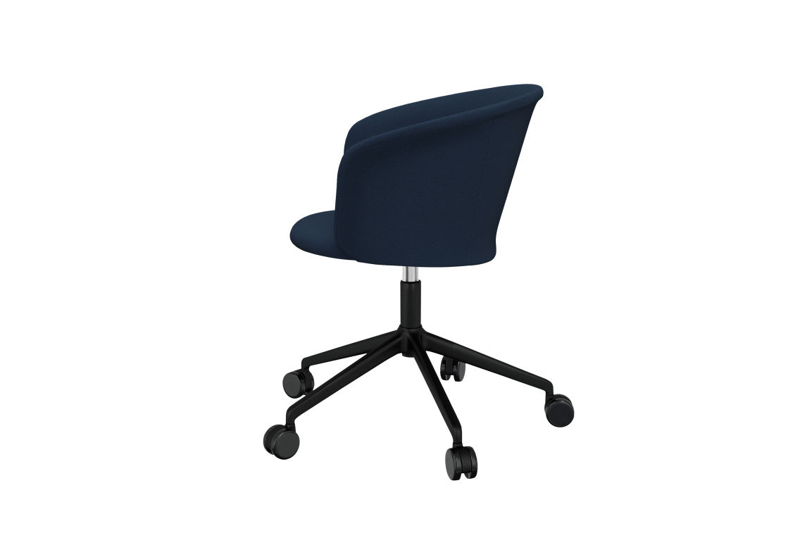 Kendo Swivel Chair 5-star Castors, Dark Blue / Black, Art. no. 30965 (image 3)