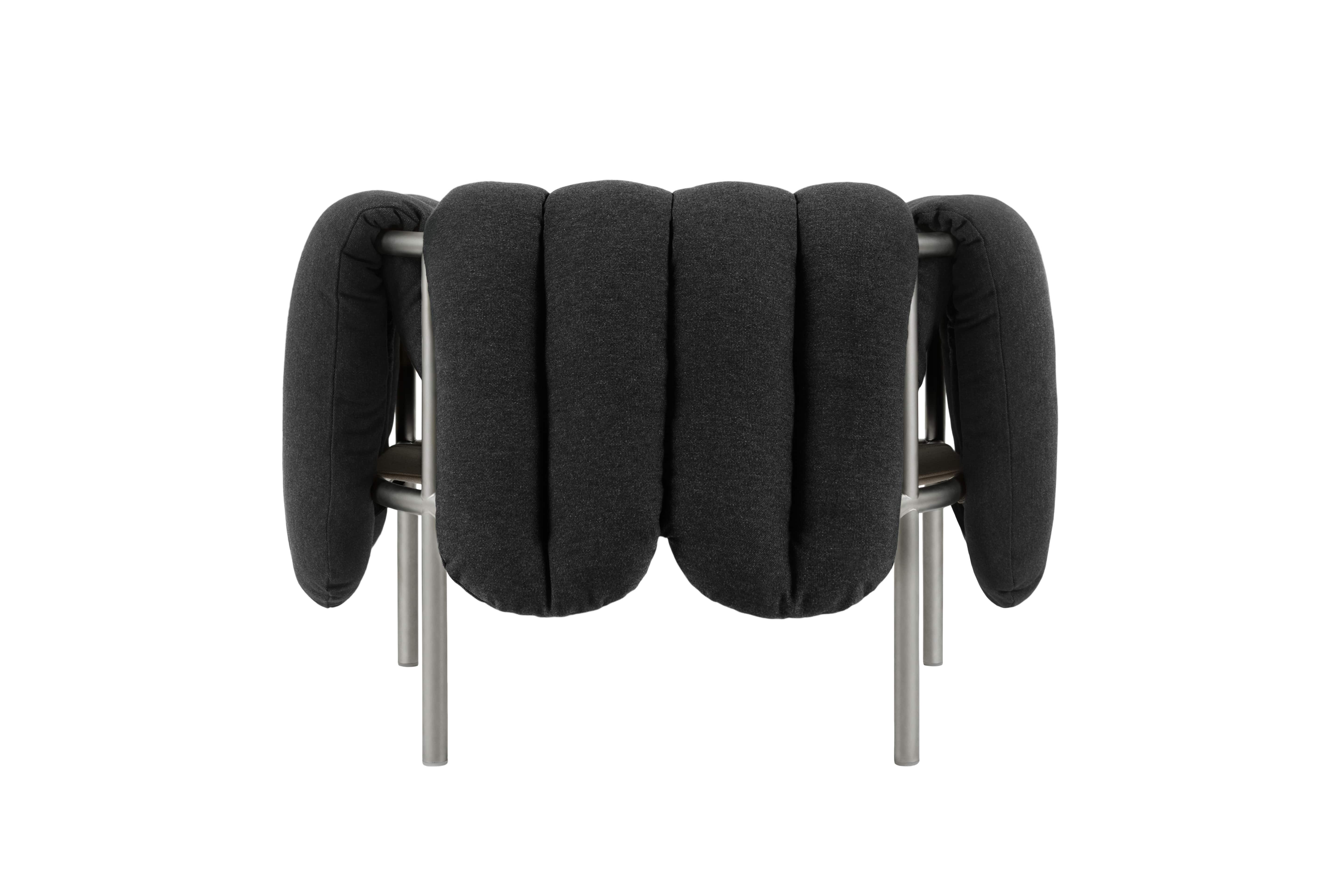 Puffy Lounge Chair, Anthracite / Stainless (UK), Art. no. 20638 (image 4)