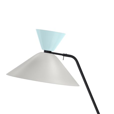 Alphabeta Floor Lamp, Soft Blue / Silk Grey