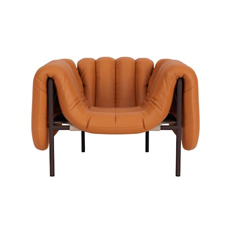 Puffy Lounge Chair, Elmosoft Leather 54035 / Chocolate Brown (UK)