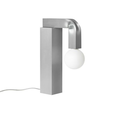 Knuckle Table Lamp, Brushed Aluminum