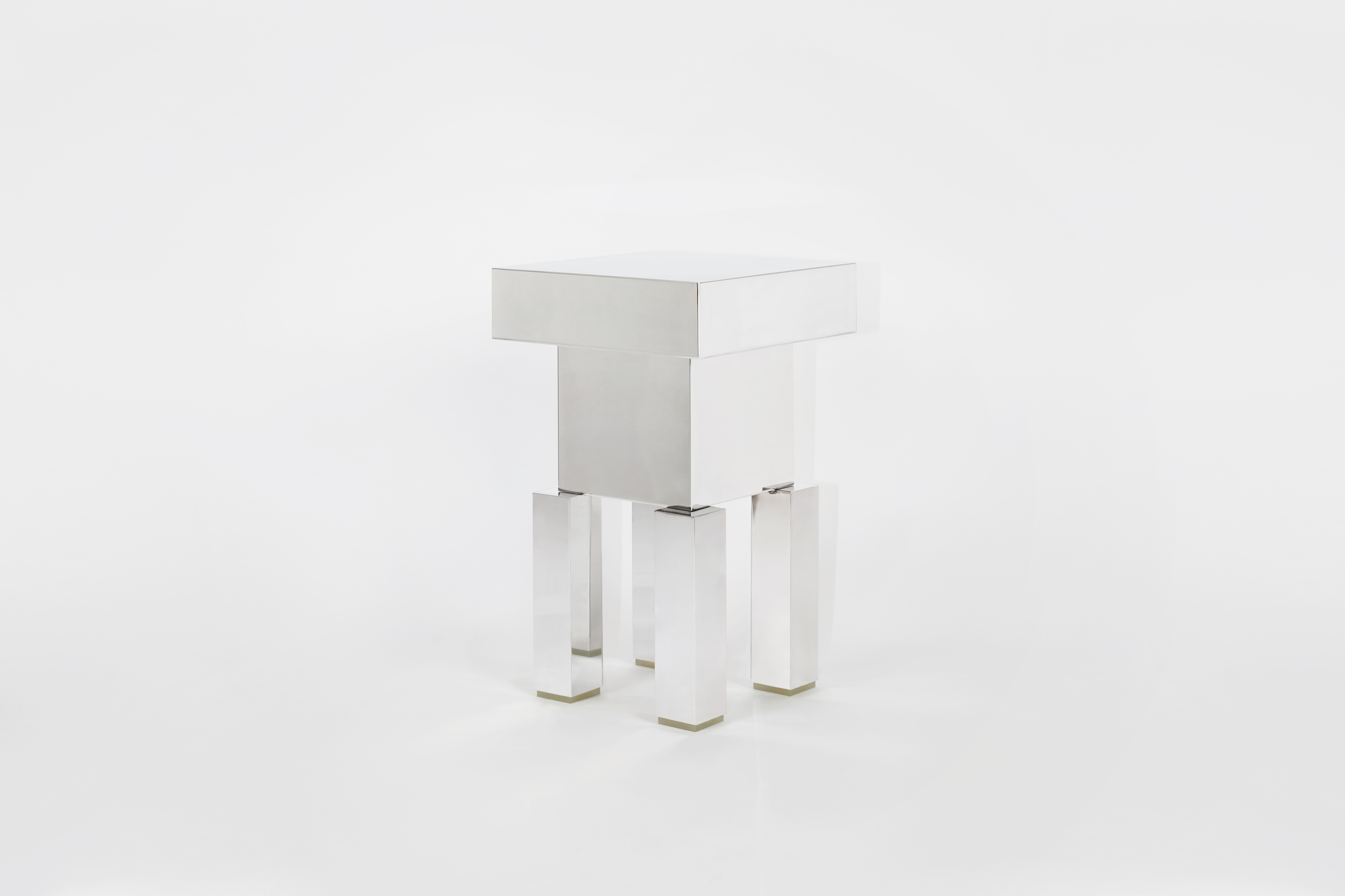 Mirror Block Stool, Art. no. 70058 (image 1)