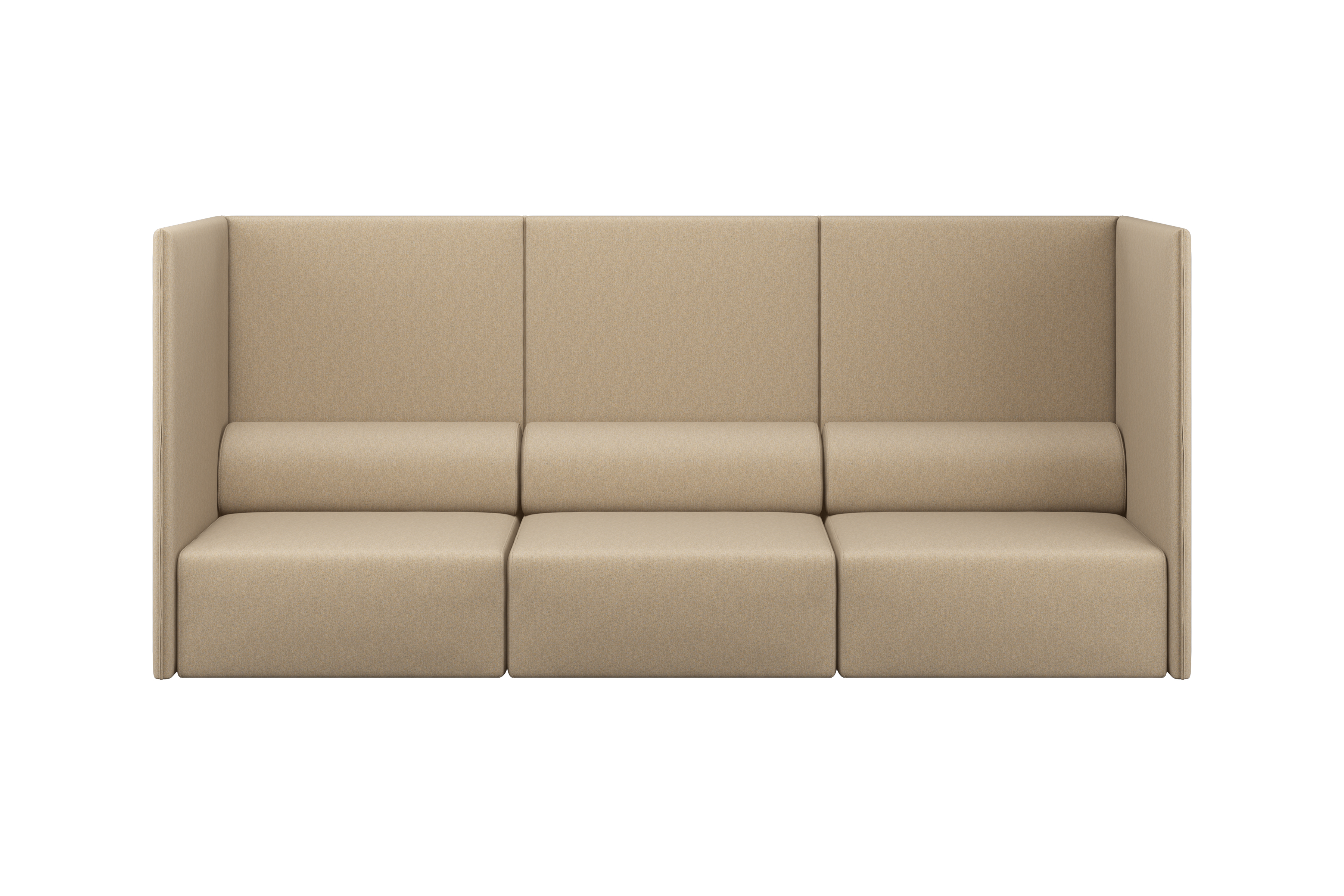 Palo Block 3-seater Sofa High Back, Beige (UK), Art. no. 20749 (image 1)