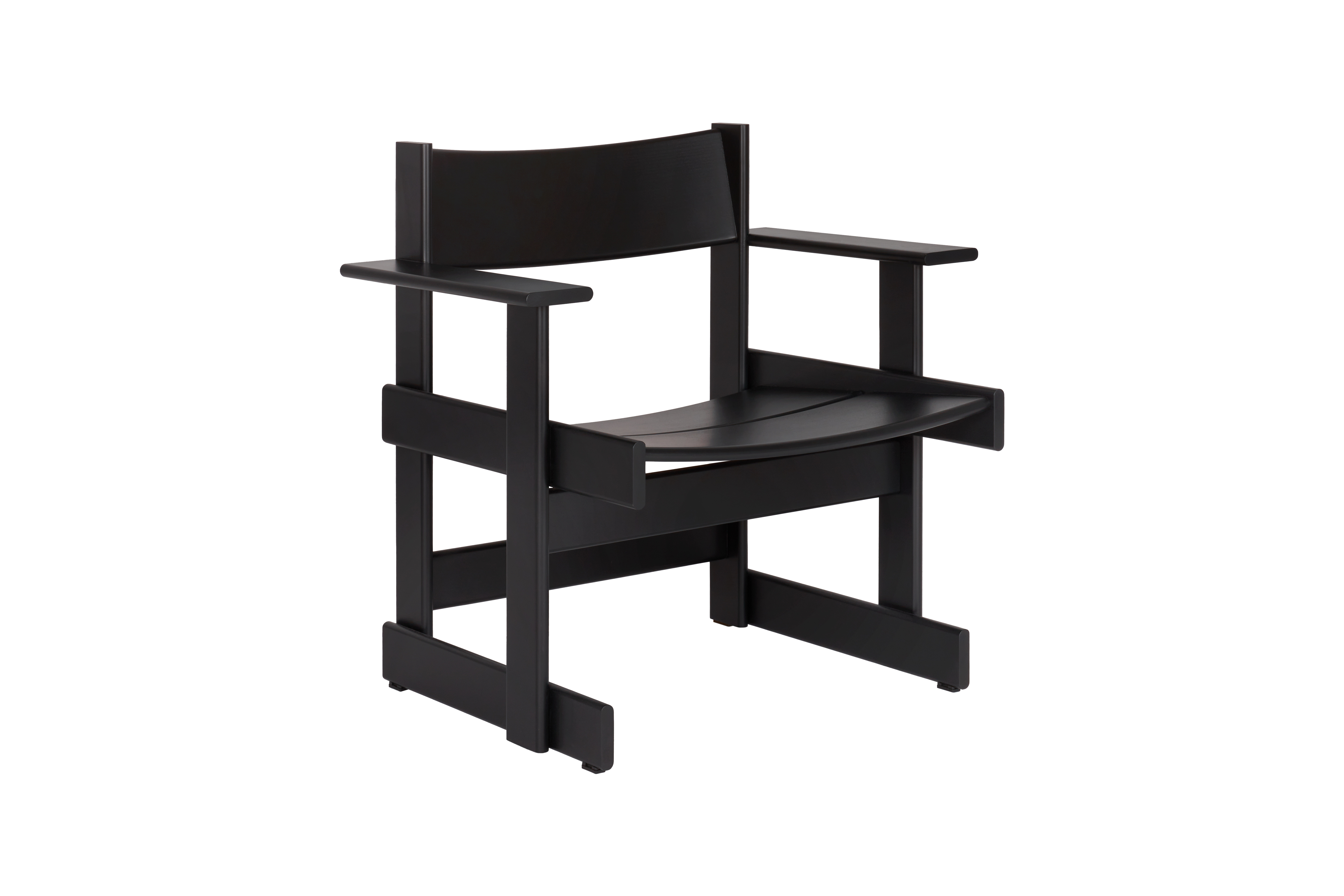 Bullnose Lounge Chair, Black, Art. no. 31305 (image 1)