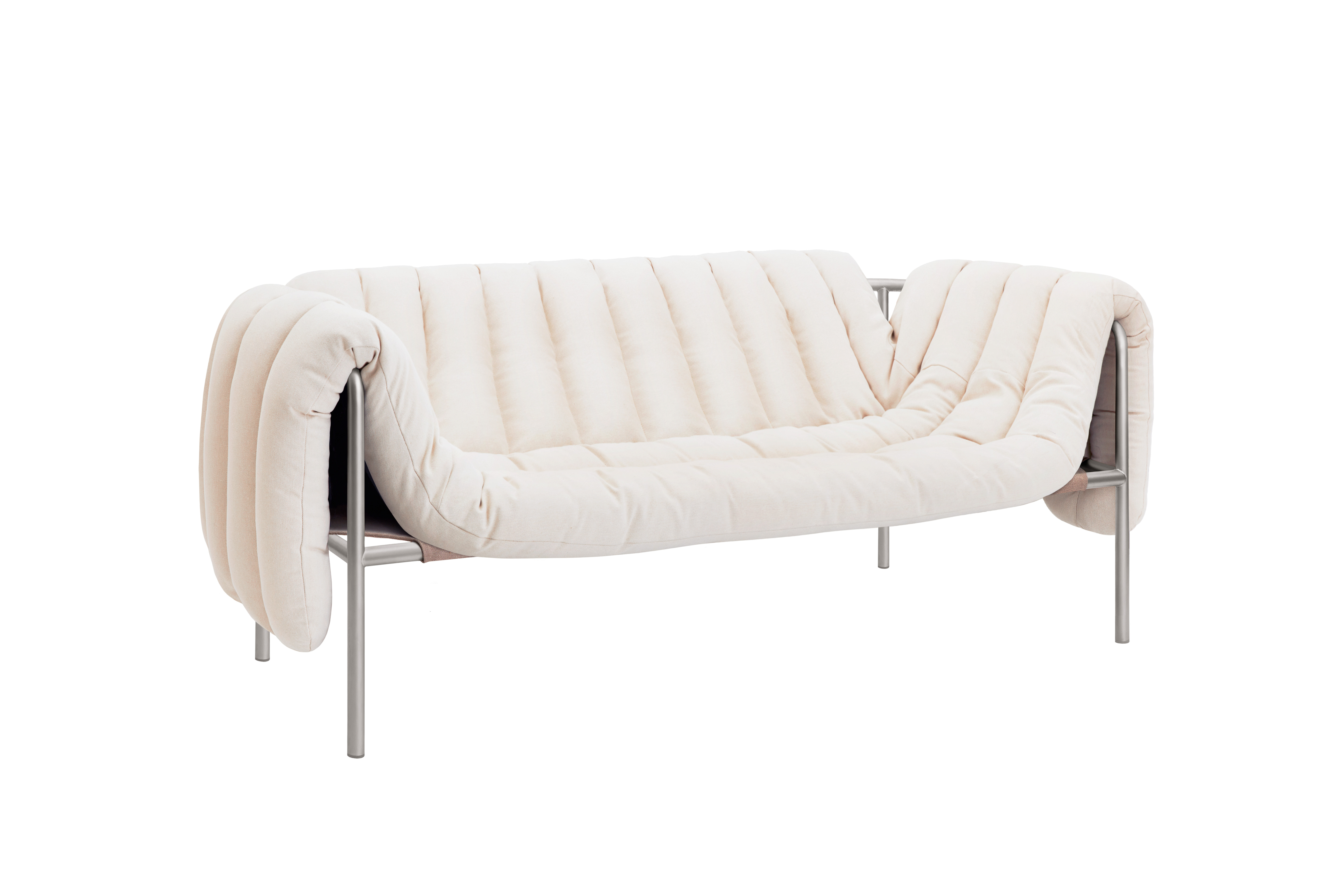 Puffy 2.5-seater Sofa, Natural / Stainless (UK), Art. no. 20732 (image 1)