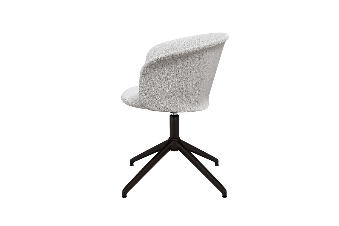 Kendo Swivel Chair 4-star Return, Porcelain / Black (UK), Art. no. 20506 (image 3)