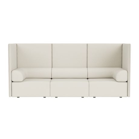 Palo Block 3-seater Sofa High Back with Armrests, Amdal 110