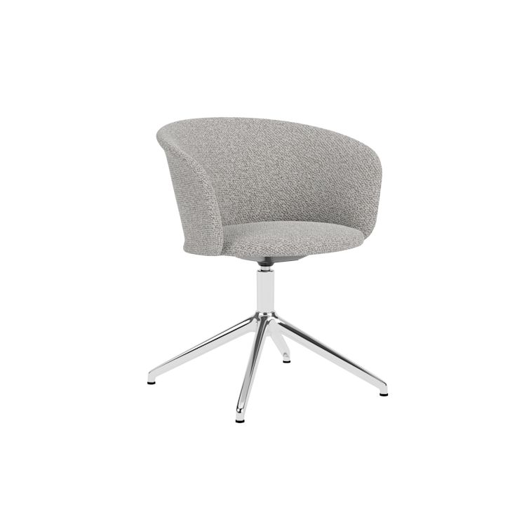 Kendo Swivel Chair 4-star Return, Storr 612/Polished, Art. no. 32013 (image 1)