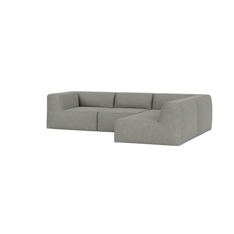Great 3-seater Sofa Narrow Corner Right, Safire 0012