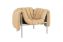 Puffy Lounge Chair, Sand Leather / Stainless, Art. no. 20193 (image 1)