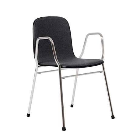 Touchwood Armchair, Graphite / Chrome
