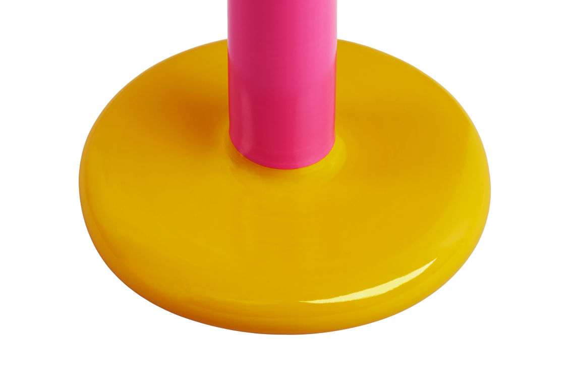 Hem Pesa candle holder, medium, green - magenta - honey yellow