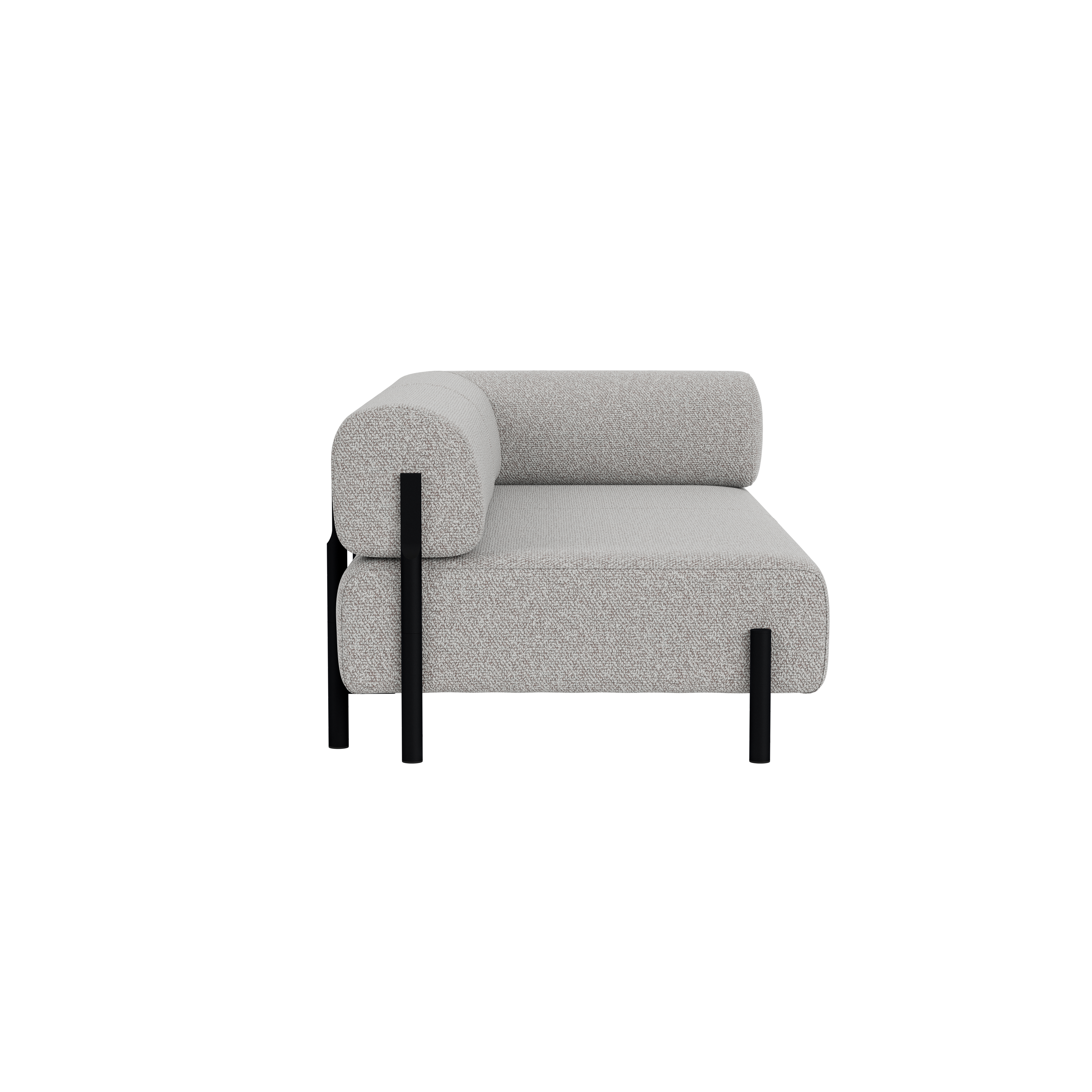 Palo 2-seater Sofa Chaise Right, Storr 612/Black, Art. no. 90807 (image 3)