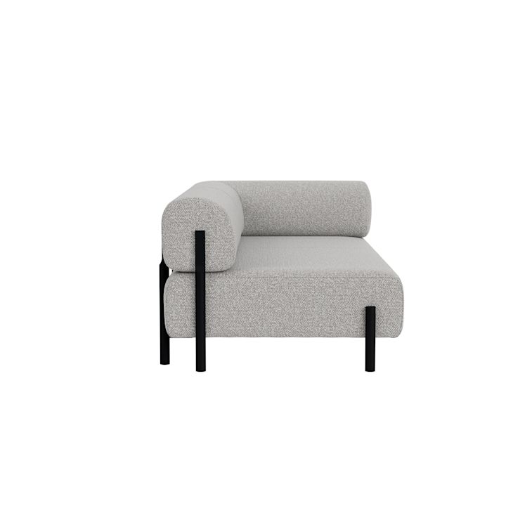 Palo 2-seater Sofa Chaise Right, Storr 612/Black, Art. no. 90807 (image 3)