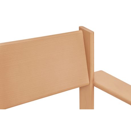 Bullnose Lounge Chair, Natural / Elmosoft Leather 54035 Seat Pad