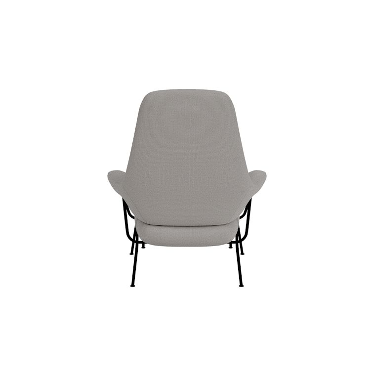 Hai Lounge Chair + Ottoman, Cura 60112/Black, Art. no. 31959 (image 5)
